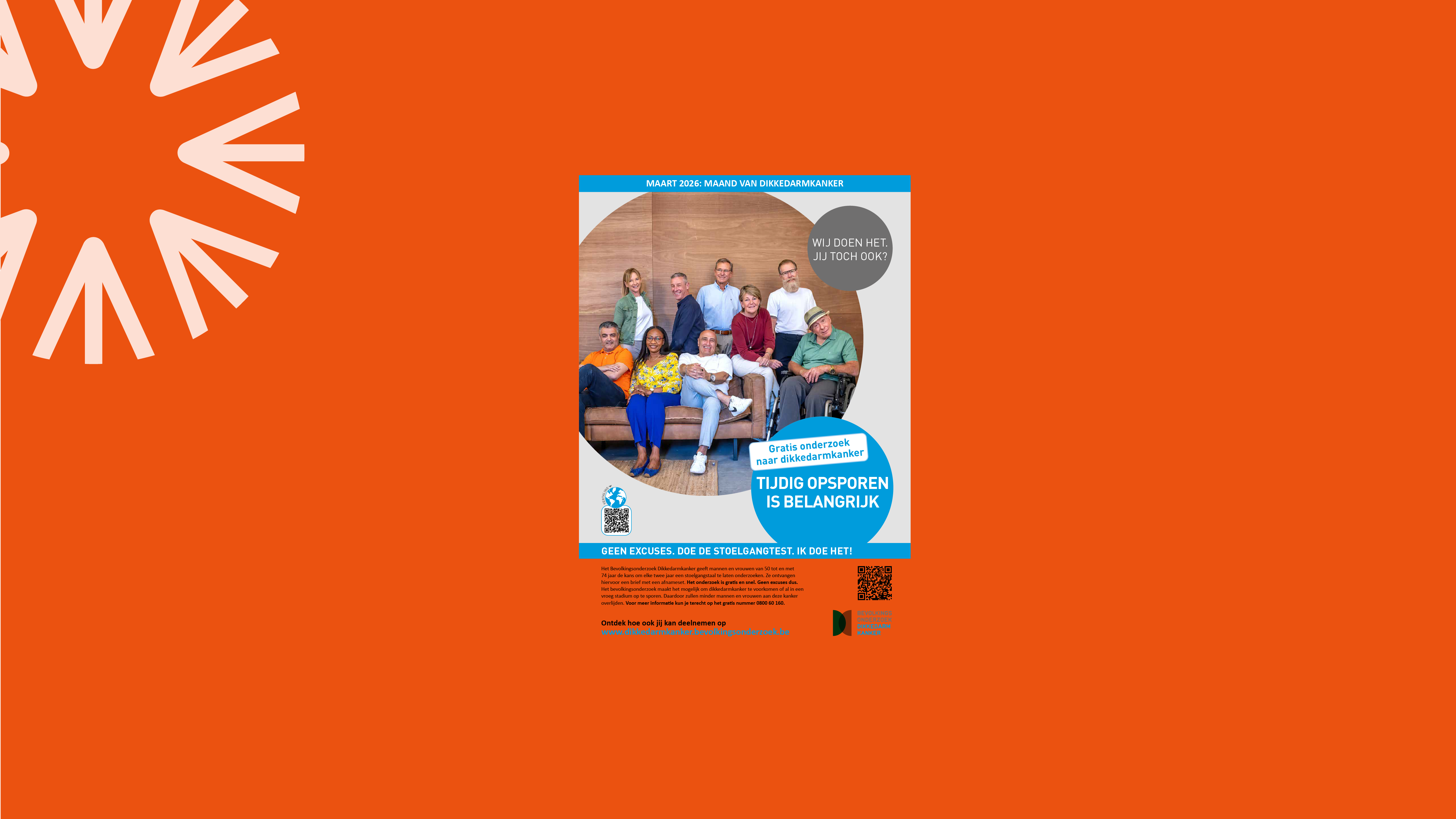 Affiche Dikkedarmkanker (Groepsfoto)