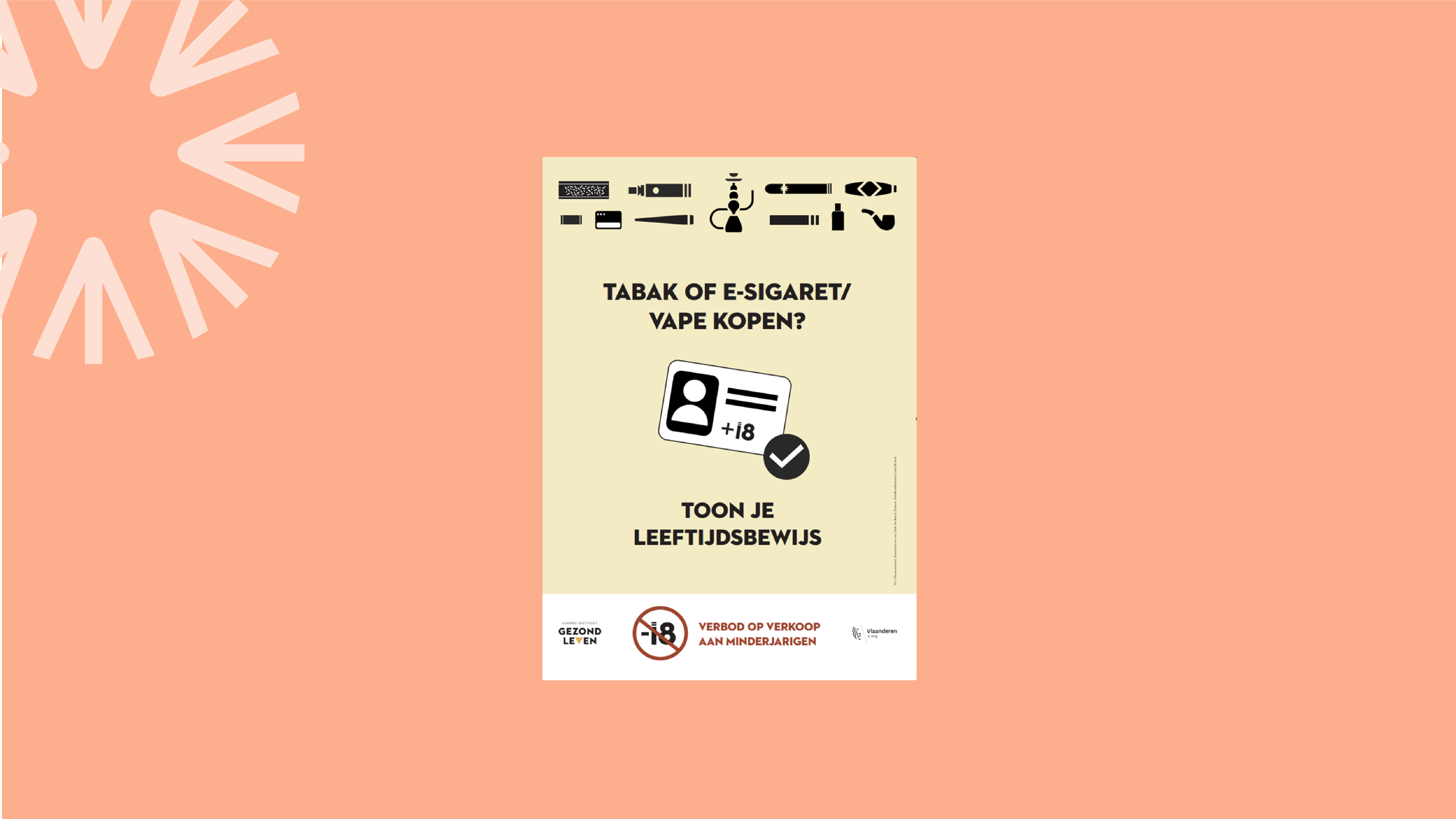 Affiche voor tabaksverkooppunten