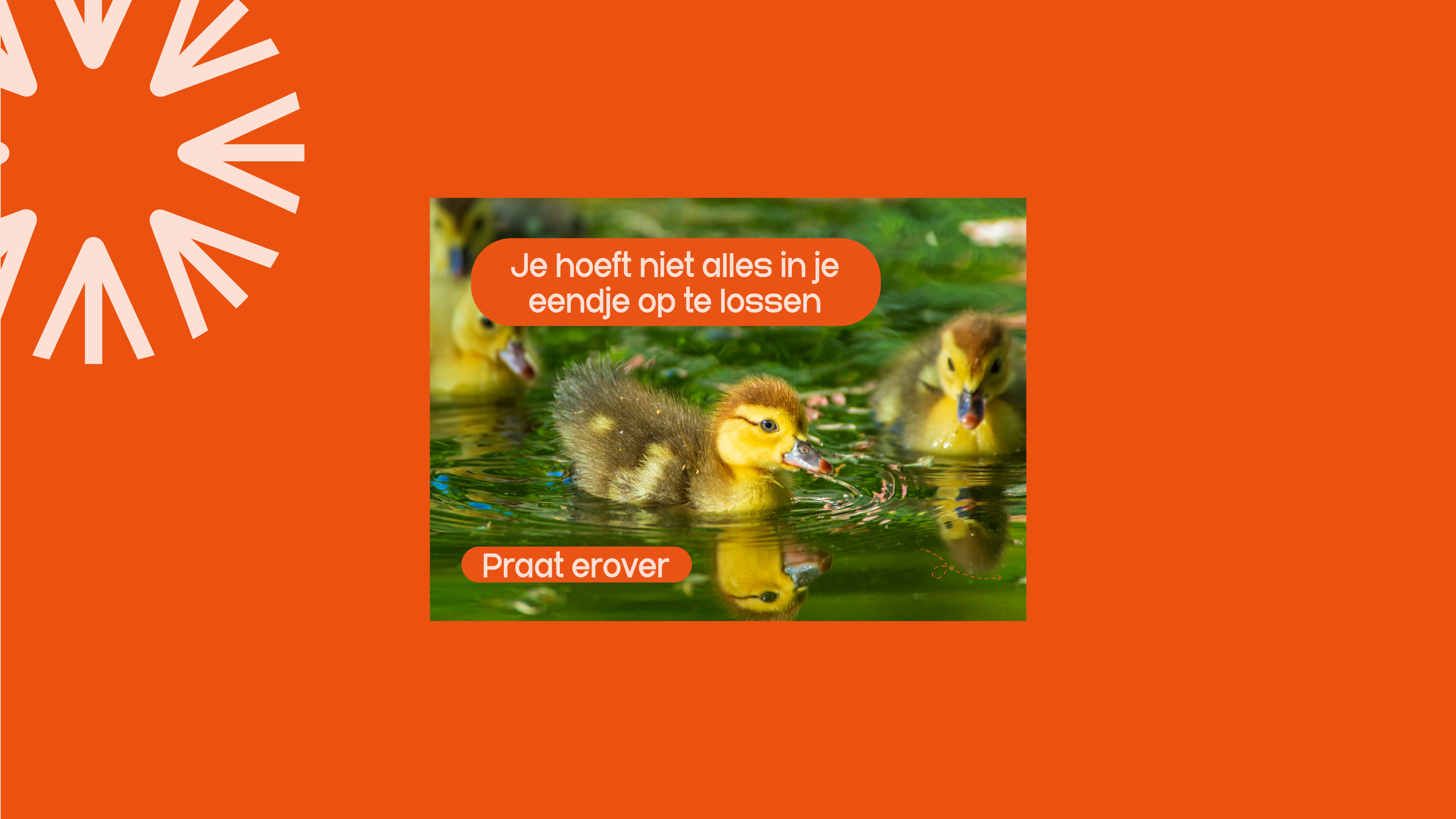 Postkaart: Hulpverleningskaart geestelijke gezondheid volwassenen (eend)