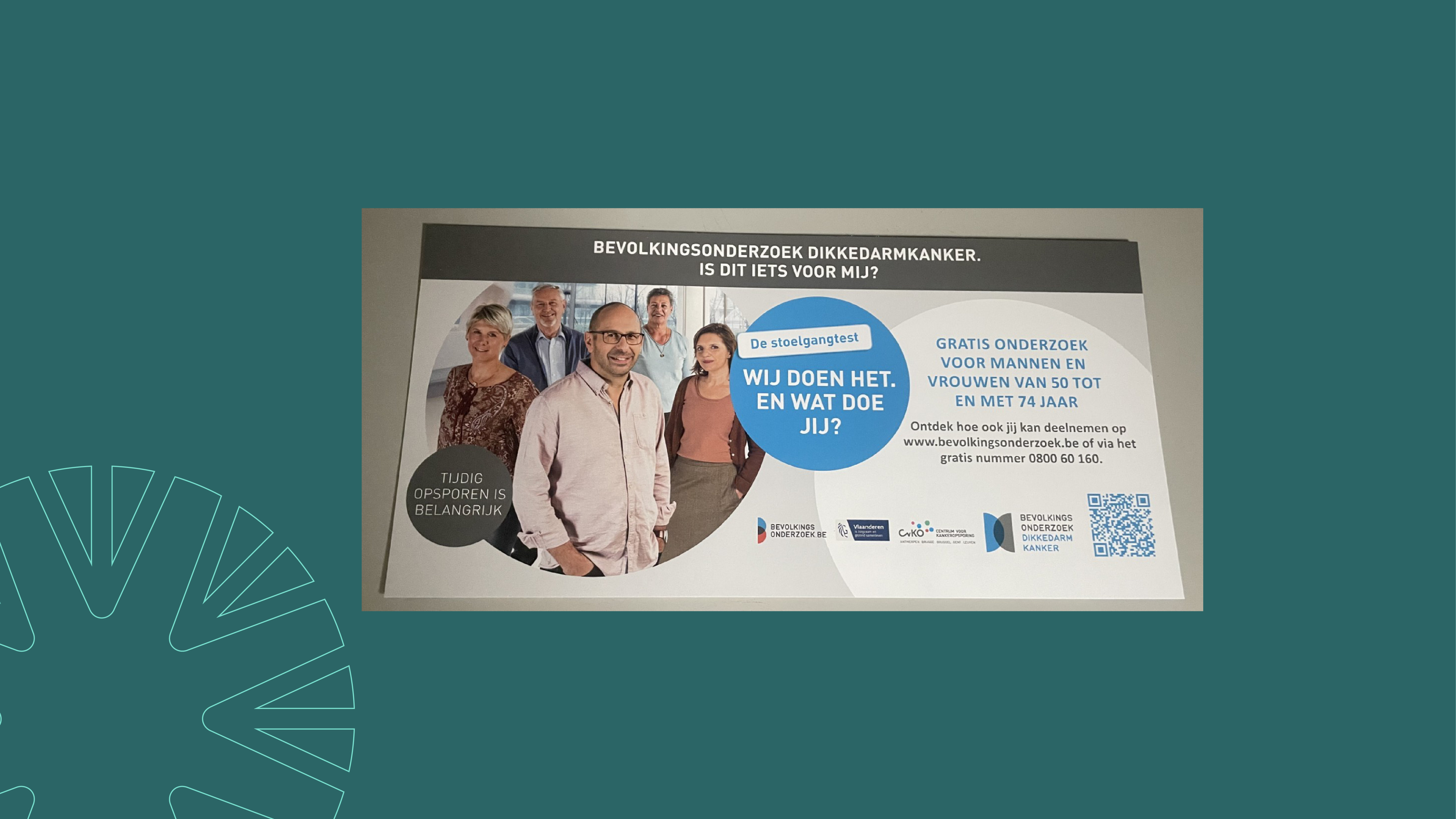 Meeneemkaartje Bevolkingsonderzoek Dikkedarmkanker (50 t.e.m. 74 jaar)