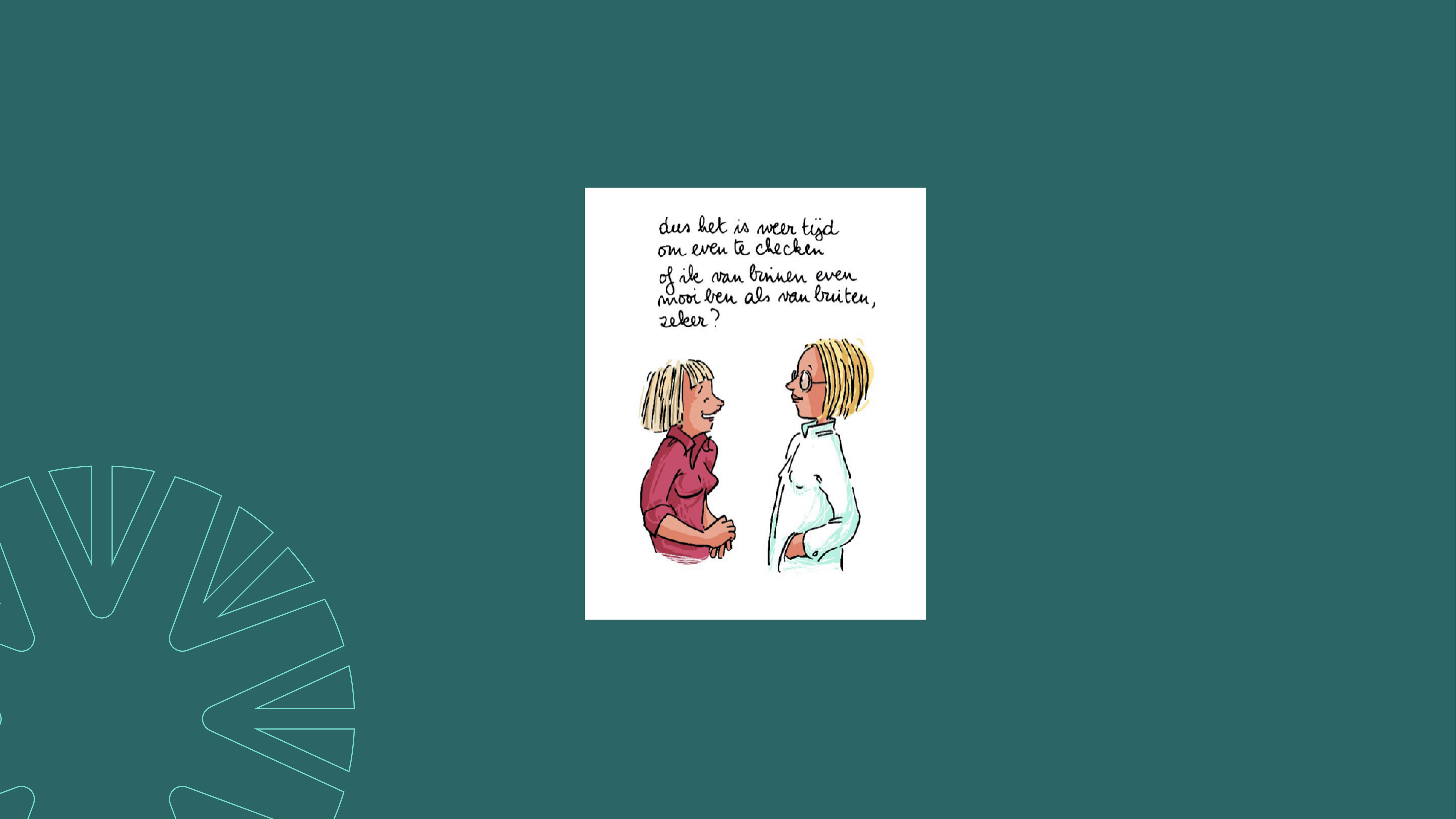 Digitaal materiaal: cartoon Bevolkingsonderzoek Baarmoederhalskanker