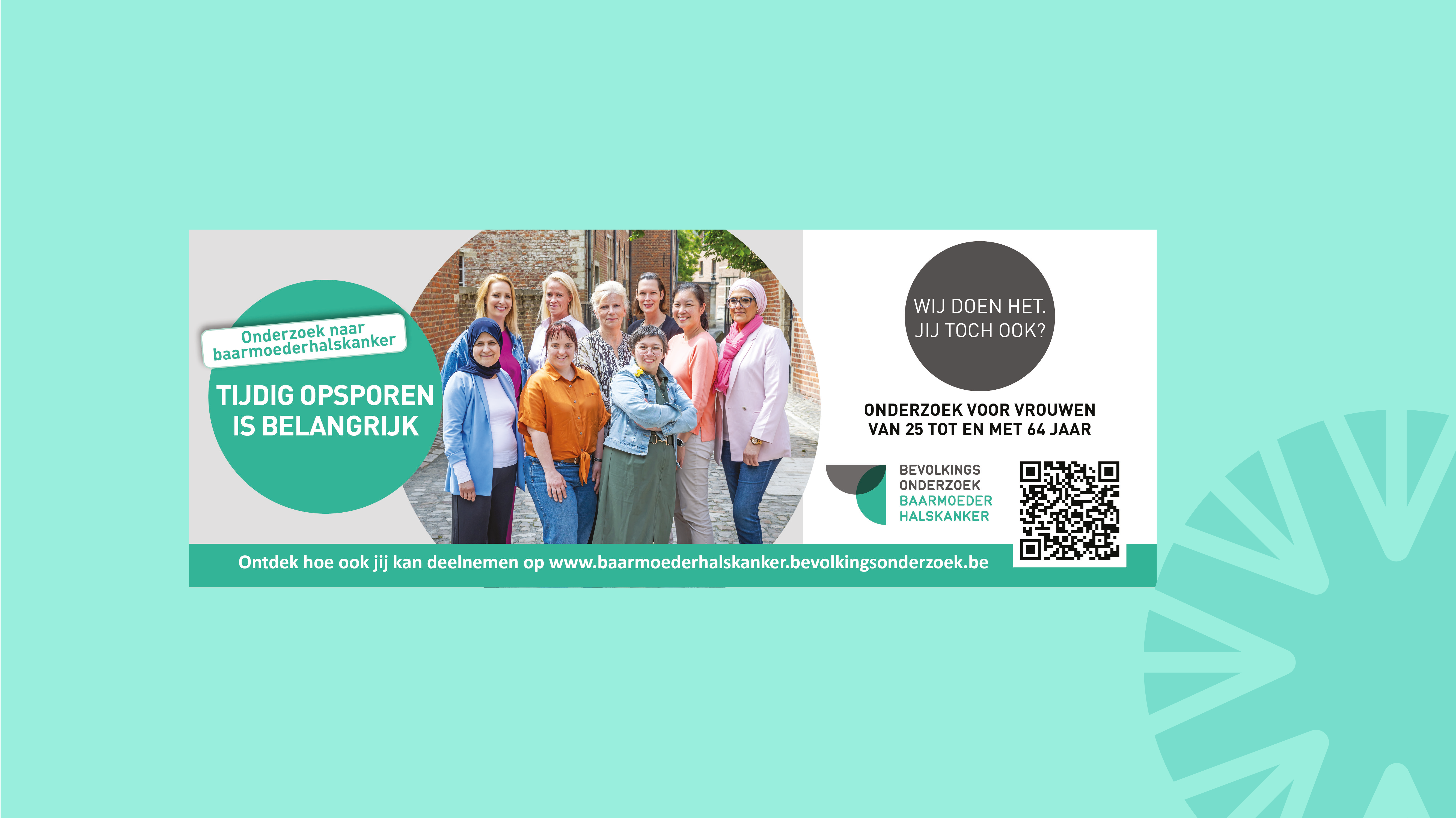 Digitaal materiaal: e-mailbanner Baarmoederhalskanker