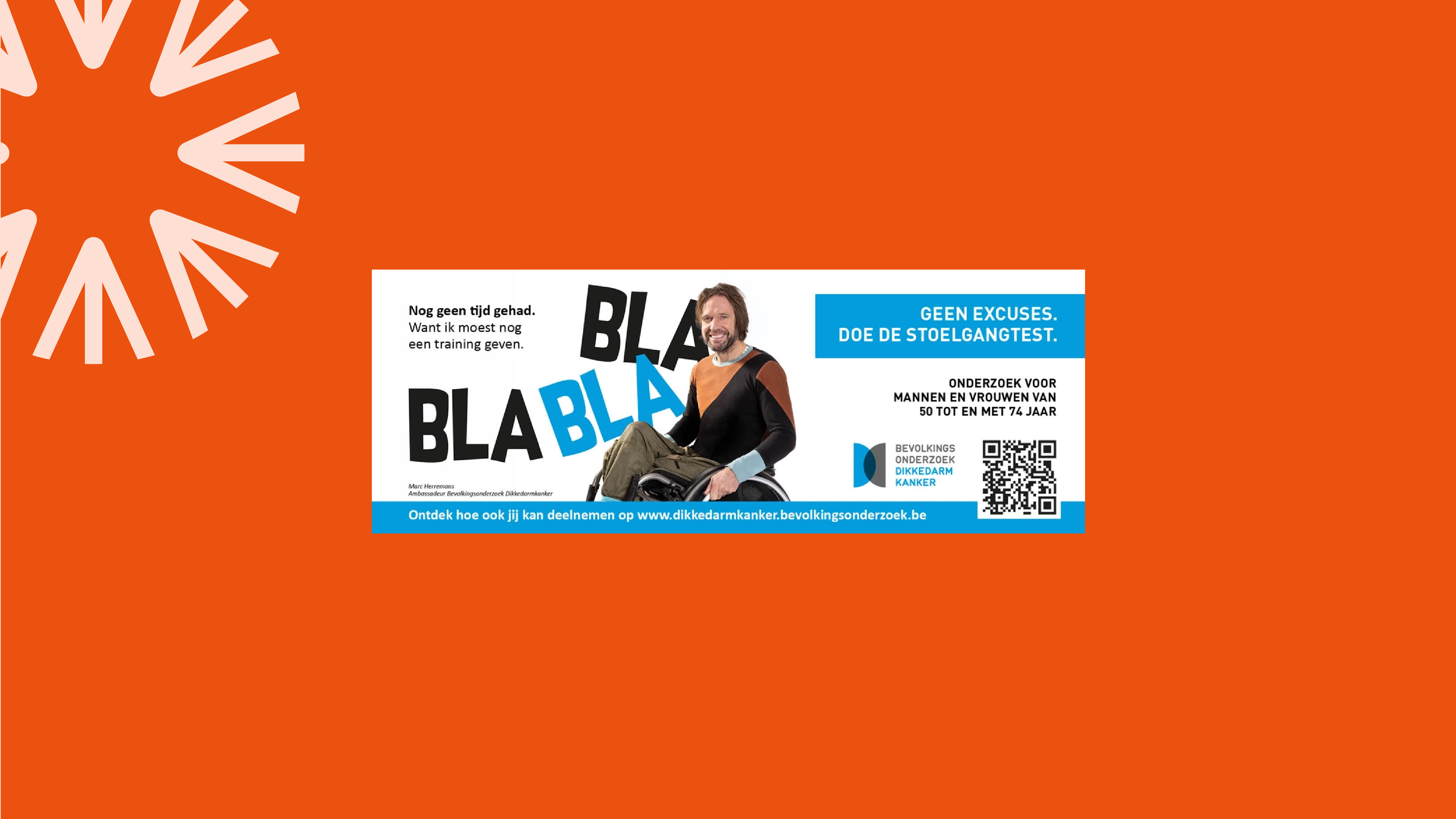 Digitaal materiaal: e-mailbanner Dikkedarmkanker