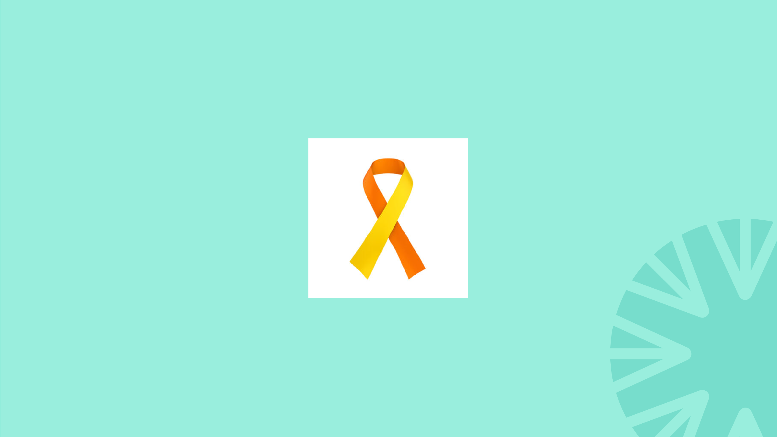 Oranje-gele lintje Werelddag suïcidepreventie