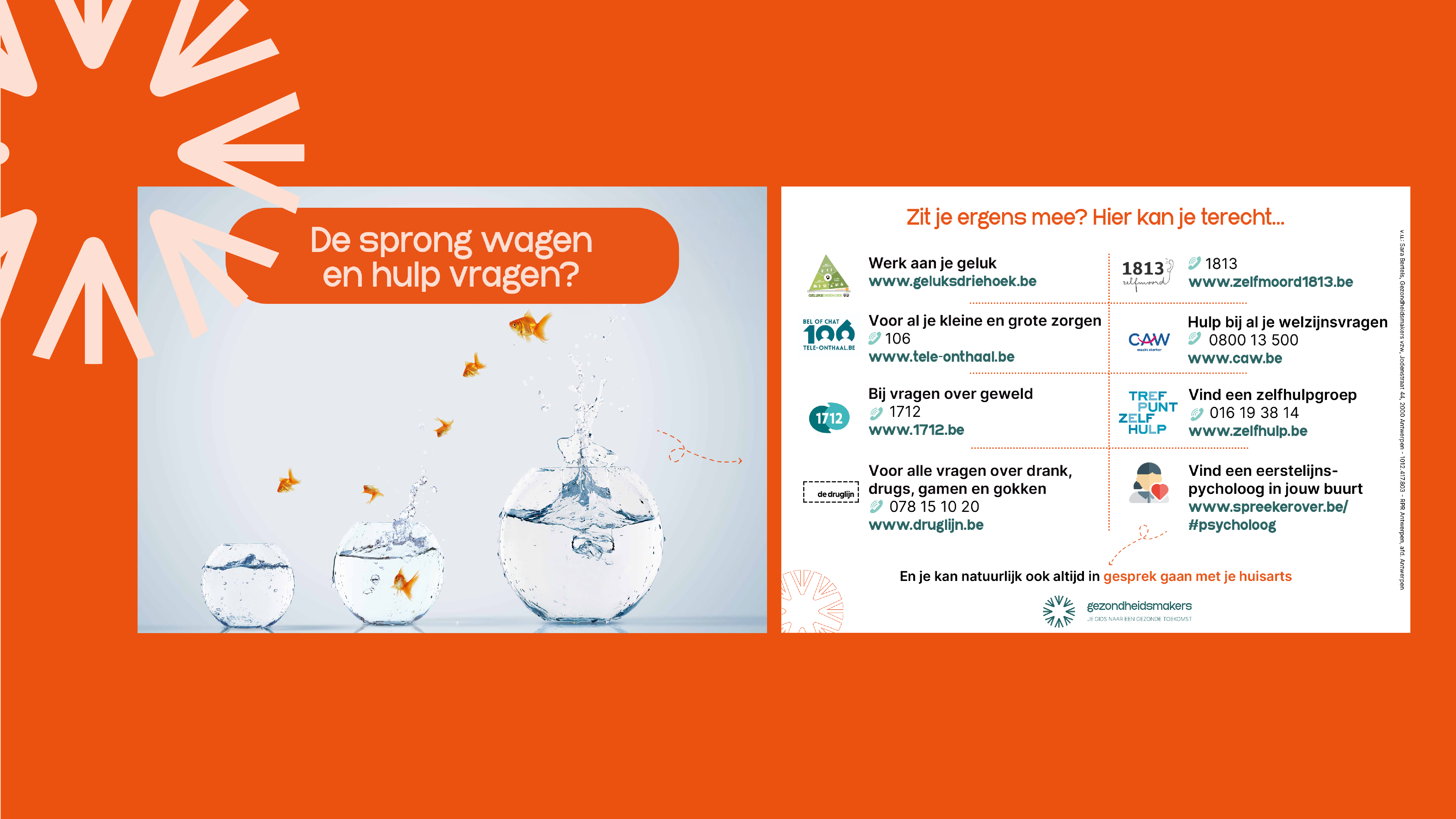 Postkaart: Hulpverleningskaart mentaal welzijn volwassenen (vis)