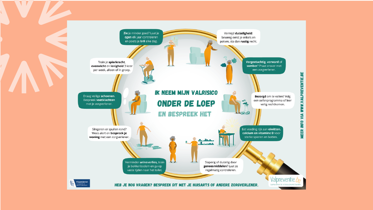 Placemat ‘Ik neem mijn valrisico onder de loep en bespreek het’