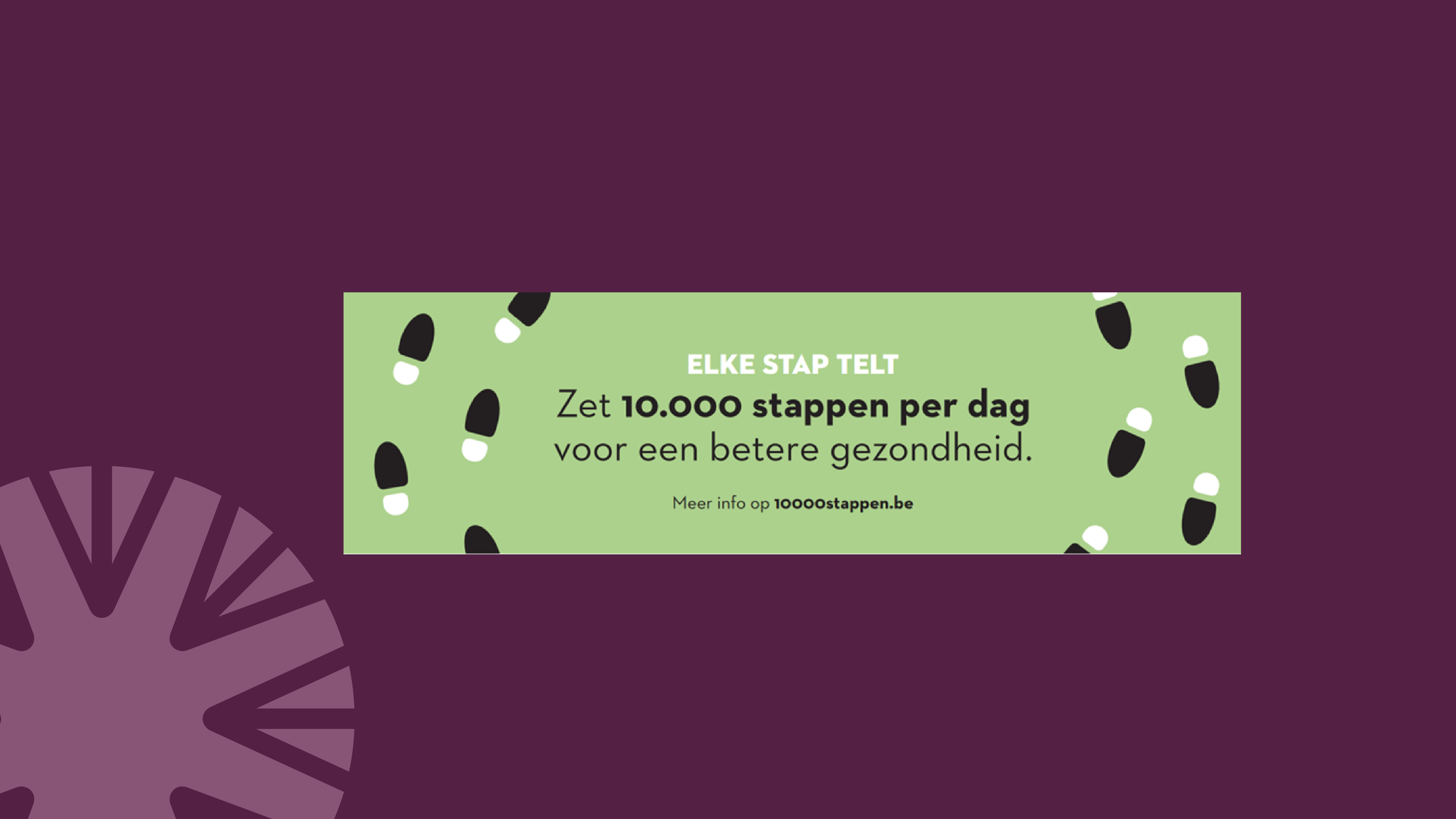 Roll-upbanner: 10.000 stappen